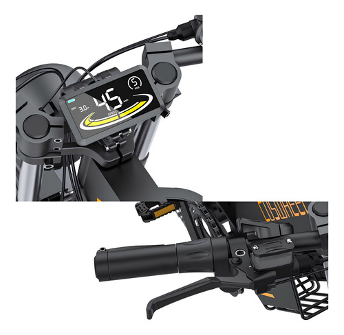 Coswheel Gt20 Bicicleta Moto Elétrica 1500w Freio Hidráulico 55km/h 90km De Autonomia Cambio Shimano Preto