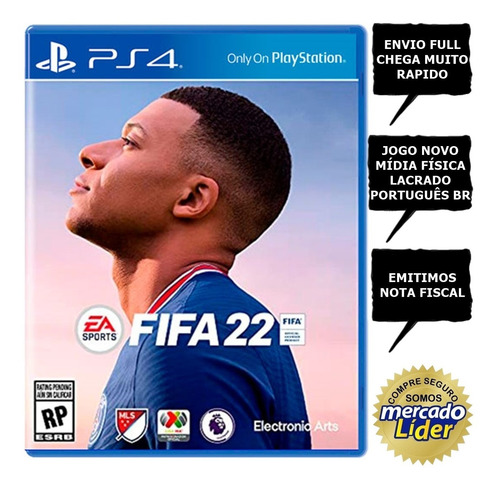 Imagem 1 de 4 de Jogo Fifa 22 - Ps4 Lacrado Mídia Física Sem Juros + Nfe