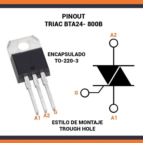 Triacs Bta24 600v 25amp.