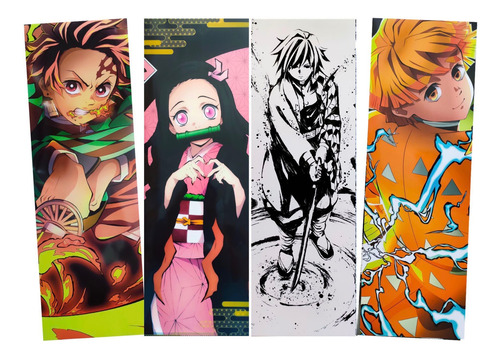 Demon Slayer Set 4 Posters Largos Plastificados Nezuko 82cm