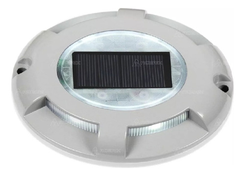 Farol Solar De Piso Tipo Tortuga Aluminio K37