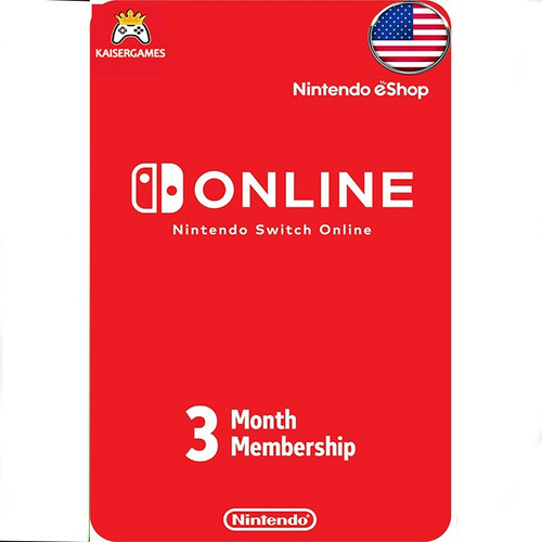 Tarjeta Nintendo Switch Online 3 Meses Card || Kaisergames