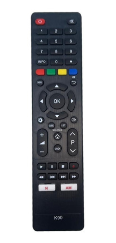 Imagen 2 de 4 de Control Remoto Para Smart Tv Onn Jvc Nex Aiwa Genérico