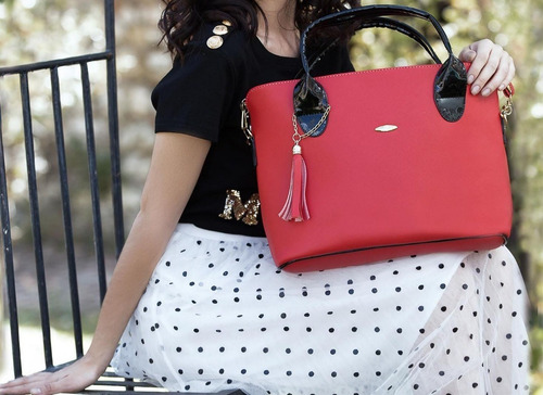 Imagen 2 de 3 de Combo Bolsa Y Mochila Para Dama.