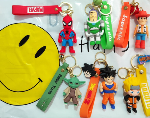 Imagen 5 de 8 de Llaveros De Stitch Goma Muñecos Al Mayor 12 Unidades