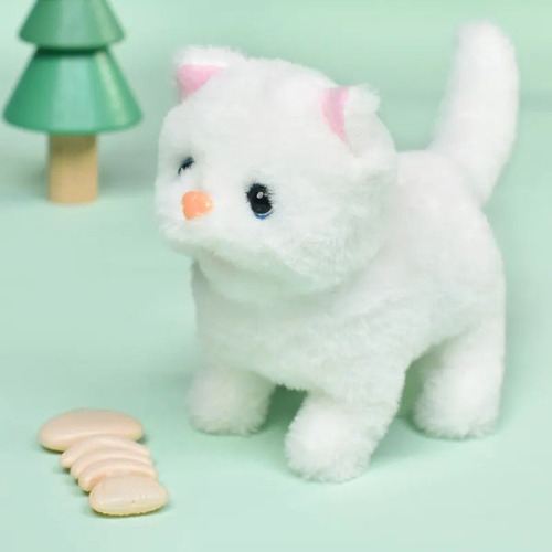 Gatito Electrónico Mascota Interactiva + Casita Y Accesorios