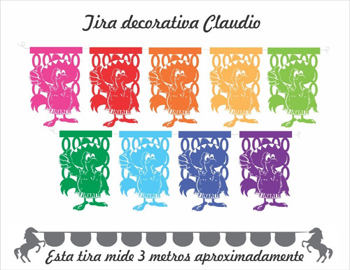 Imagen 7 de 8 de Decoración Papel Picado Tiras Alegria Oferta 10 Tira Papel