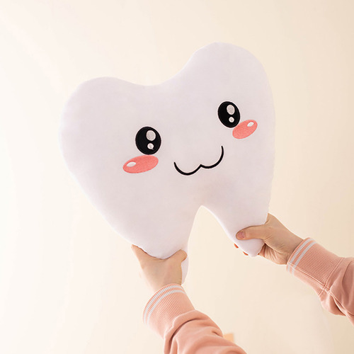 Almohada Que Abraza Los Dientes, Cojín De Juguete De Algodón