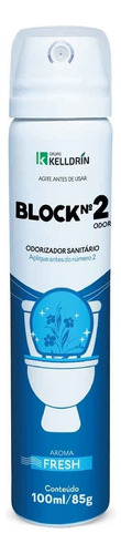 Odorizador Sanitario Block Nº 2 Fresh 100ml/85g - Kelldrin