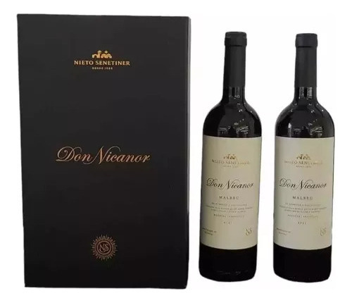 Estuche Vino Don Nicanor Malbec X2 Unidades Nieto Senetiner