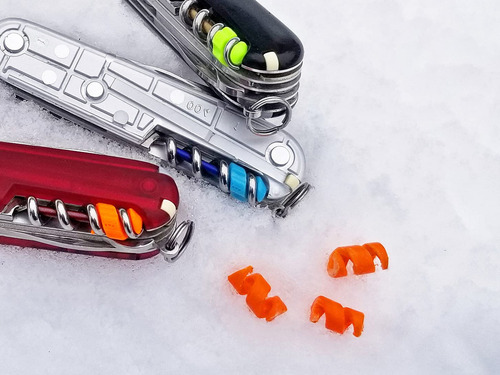 Helix Tinder Para Arrancadores De Fuego Fireant Y Firefly - Yesca Para Cuchillo Suizo Victorinox (naranja De Alta Visibilidad, 12 Unidades) De Repuesto Para Fireant