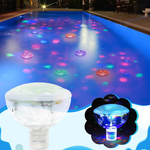 Luz Solar Flotante K Night Light Para Estanque, Que Cambia D