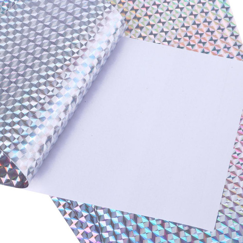 5 Unids / Set Durable Color Brillante Película Plata Plata