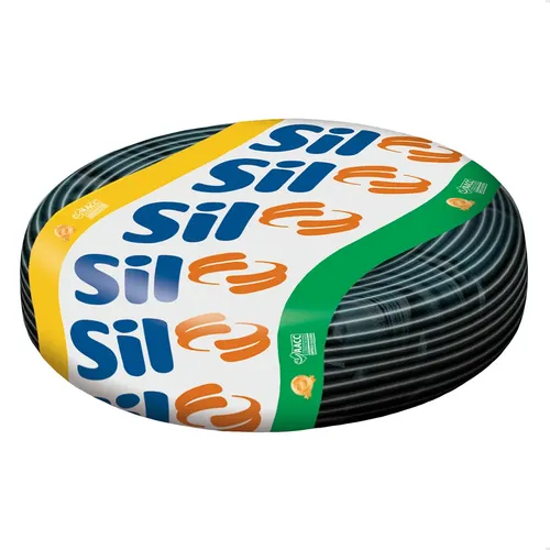 Fio Elétrico 4mm Cabo Flexível Sil 50 Metros Preto