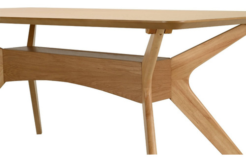 Juego De Comedor Lisboa De Madera Con 4 Sillas Tapizadas Diseño de la tela de las sillas Gris Claro - Roble