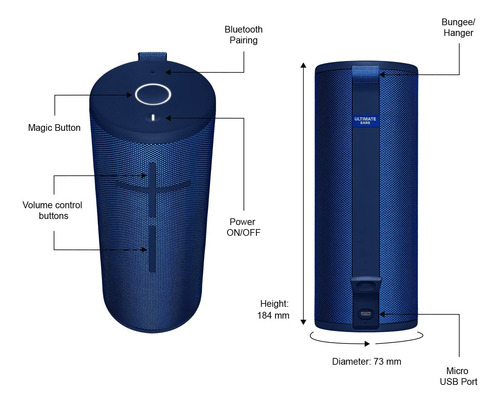 Ultimate Ears Altavoz Bluetooth Portátil Impermeable Boom .