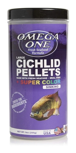 Cichlid Pellets 255gr Comida Gránulos Grandes Peces Ciclidos