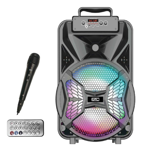 Imagen 1 de 5 de Parlante Bluetooth Gtc Con Micrófono Y Luces Rgb Spg-143