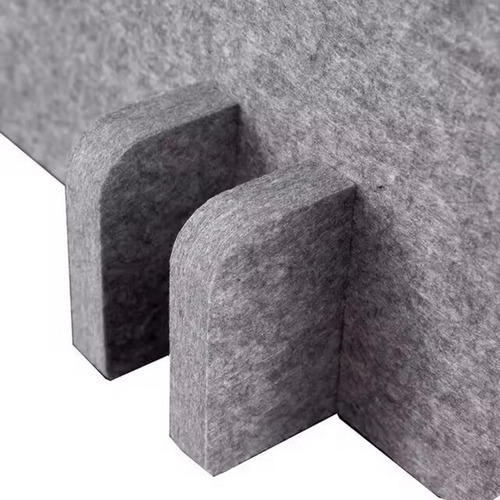 Divisória De Mesa Acústica À 40cmx50cm Cinza Prateado