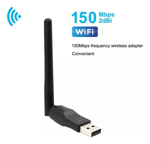 Tarjeta De Red Inalámbrica Wifi Usb Con Antena Adaptador