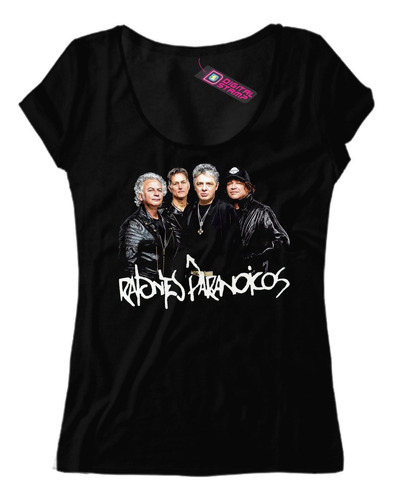 Remera Mujer Ratones Paranoicos Juanse Rock 4 Dtg Premium