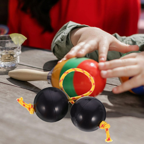 2 Pares De Bolas De Percusión Africanas Shaker Ball Shak