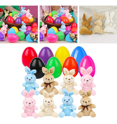 Pascua Huevo Y Juego De Peluche Juego De Juguetes Para 8 Set