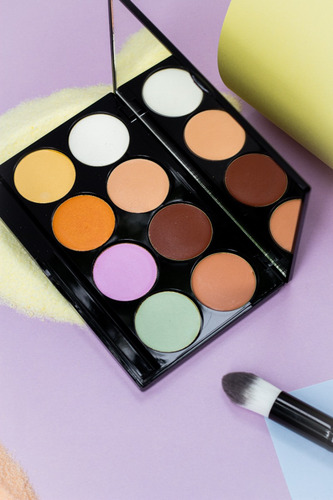Imagen 7 de 10 de Set X4 Paletas De Rostro Profesionales Xulu Cosmeticos