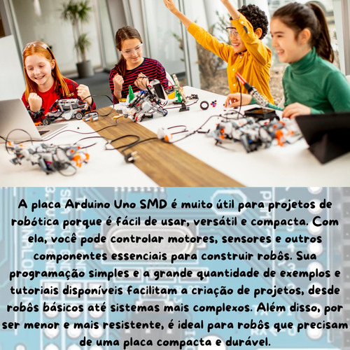 Arduino Uno R3 Compativel Para Projetos Escolares