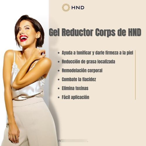 Imagen 2 de 4 de Crema Gel Reductivo Hnd Define Reafirma Reduce