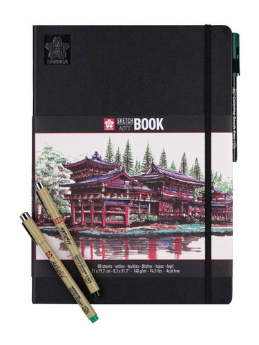 Sakura Sketch Note Book Sketchbook Blanco/crema 21 X 30 Cm