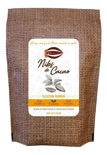 Nibs De Cacao Criollo Orgánico 250 Grs