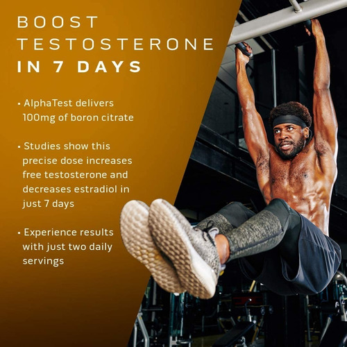 Suplemento em comprimidos de reforço de testosterona MuscleTech AlphaTest