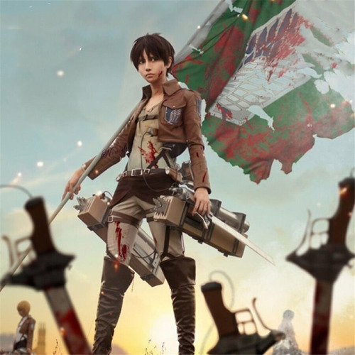 Anime Attack On Titan Cosplay Shingeki No Kyojin Jacket Reco