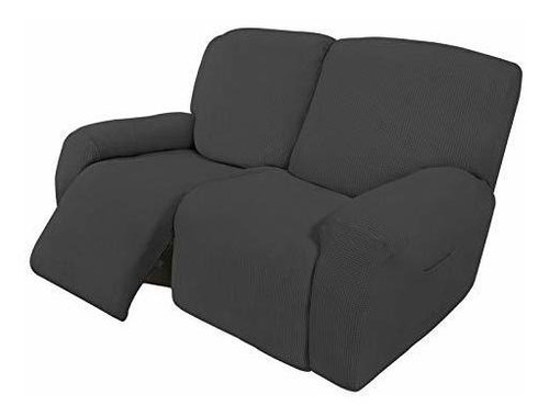 6 Piezas Sofá Reclinable Loveseat Stretch Sofa Funda D...