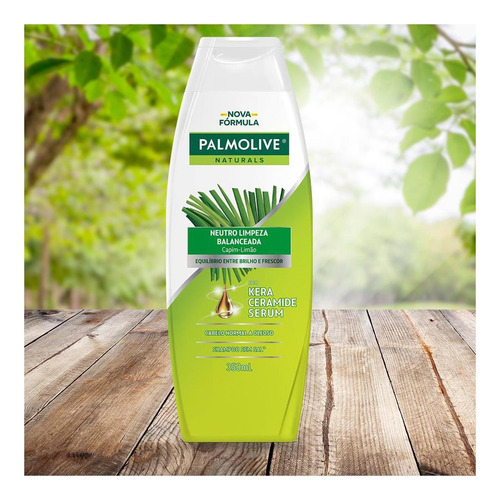 Kit C/ 3 Shampoo Naturals Neutro Capim-limao 350ml Palmolive
