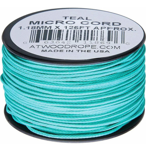 Atwood Rope Mfg Micro Cord 125ft Teal