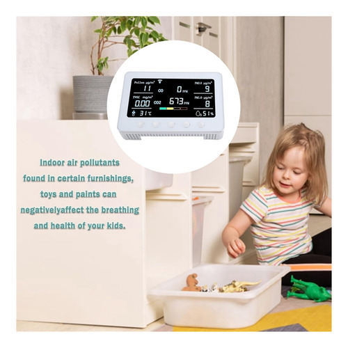 El Monitor De Calidad Del Aire Detecta Polen Tvoc Co Co2