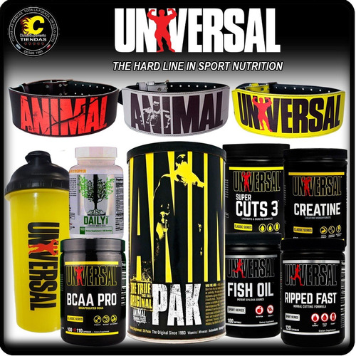 Combo Animal Pak + Nitro Universal Pre Work Fuerza Energia | Envío gratis