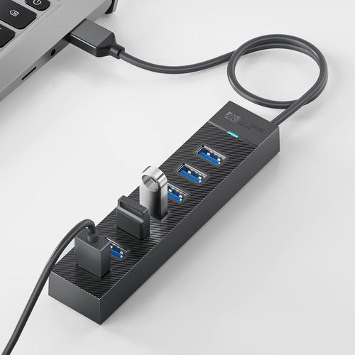 Hub Usb 3.0, Concentrador Usb De 7 Puertos Sanzang, Concentr