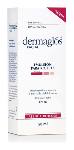 Dermaglos Emulsion Para Rojeces Con Fps 30 50ml