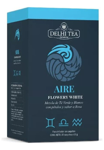 Te Delhi Tea 4 Elementos X 20 Saq. Aire Flowery White