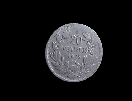 Moneda Chile 20 Centavos 1925