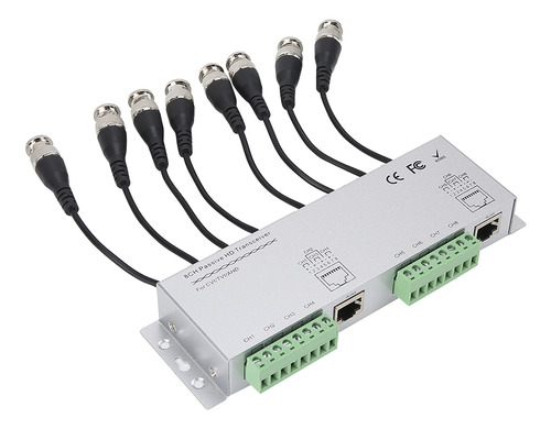 Adaptador De Transceptor Cctv Video Balun 8ch Hd Bnc A Utp