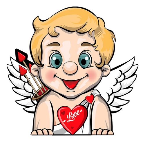 Adesivos De Cupido Do Dia Dos Namorados Para Carros | Decalq