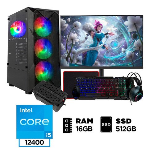 Cpu Core I5 12gen Ram 16gb Ssd 512gb + Monitor 24