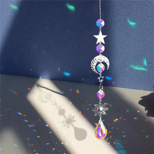 Aaa 2 Candelabro Wind Chimes Prismas De Cristal Colgante