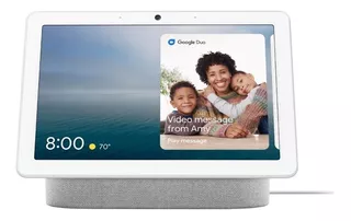 Google Nest Hub Max con asistente virtual Google Assistant, pantalla integrada de 10" color chalk 110V/220V