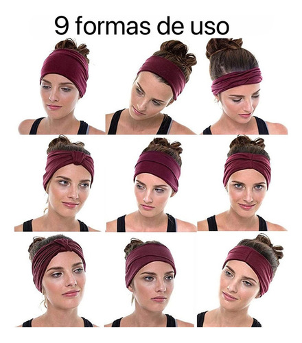 8 Diadema Sport Valerina Dama, Accesorios Para Cabello
