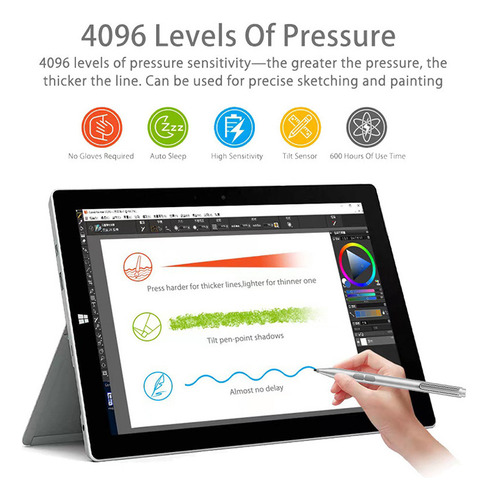 Touch Stylus Pen For Microsoft Surface Pro 7 6 5 4 3 Go